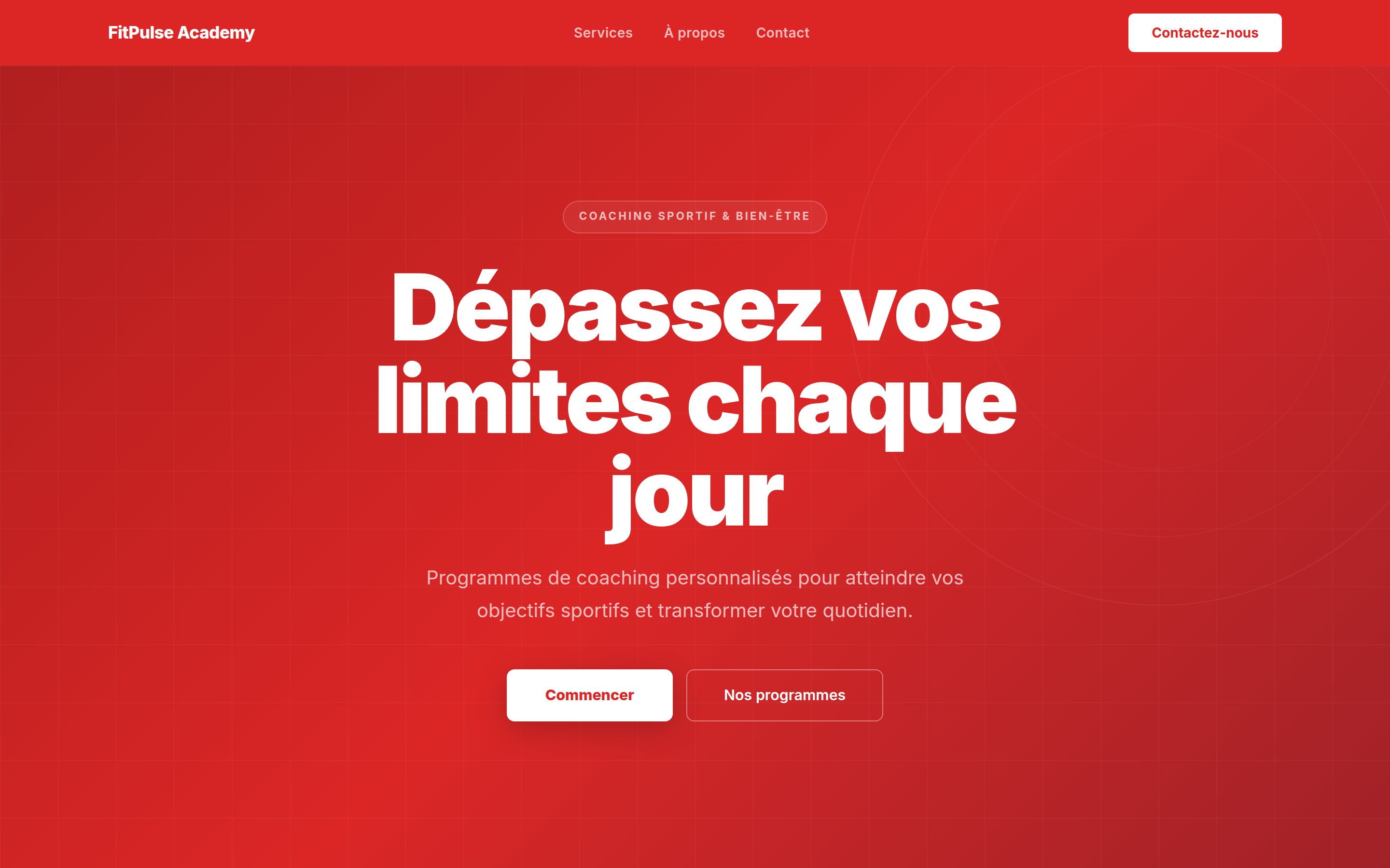 Template Impact — version desktop