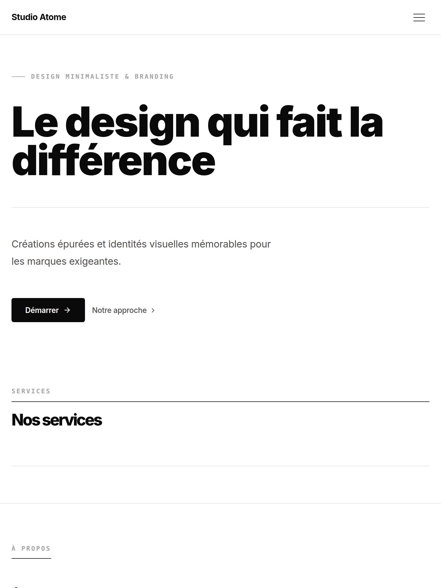 Template Minimal — version tablette
